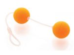 Оранжевые вагинальные шарики на прозрачной сцепке #6636
