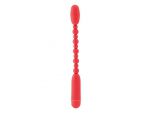 Красный анальный вибратор-палочка - 19 см. #6681