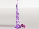 Фиолетовая вибровтулка в форме ёлочки #10187