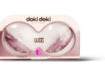 Розовые вставки в бюстгалтер для стимуляции груди с вибрацией Doki Doki #11045