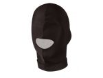 Черная эластичная маска на голову с прорезью для рта #11308