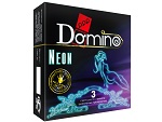 Светящиеся в темноте презервативы Domino Neon - 3 шт. #12382