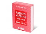 Утолщенные презервативы Sagami Xtreme Feel Long с точками - 3 шт. #12400