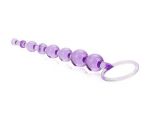 Фиолетовая анальная цепочка First Time Love Beads - 21 см. #15615