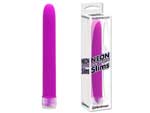 Фиолетовый вибратор Neon Slim из супер-мягкого материала #15941