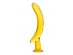 Жёлтый стимулятор-банан из стекла - 17,5 см. #16300