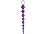 Фиолетовая анальная цепочка Sex Please! Sexy Beads - 27,9 см. #16635