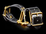 Черные с золотом наручники Cuffs #18200