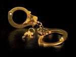 Золотистые наручники Metal Cuffs #18210