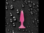 Розовая анальная пробка Sliders Silicone Anal Plugs Small на присоске - 11,35 см. #19350