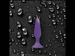 Фиолетовая анальная пробка Sliders Silicone Anal Plugs Small на присоске - 11,35 см. #19351