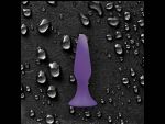 Фиолетовая анальная пробка Sliders Silicone Anal Plugs Medium на присоске - 12,45 см. #19353