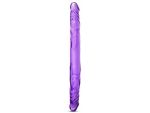 Фиолетовый двусторонний фаллоимитатор 14 Inch Double Dildo - 35 см.  #101153