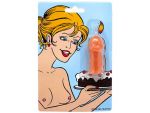 Свечка на торт "Шалун" в форме пениса #101424