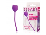 Фиолетовый вагинальный шарик с ушками Cosmo #105891