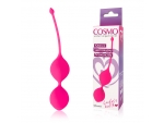 Розовые вагинальные шарики Cosmo с хвостиком #105908