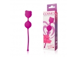 Ярко-розовые вагинальные шарики с ушками Cosmo #105915