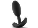 Черная анальная пробка Wearable Vibra Slim Plug Small - 8,9 см.  #106905