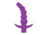 Фиолетовая вибрирующая анальная елочка Sweet Toys - 10,8 см. #108124