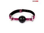 Фиолетово-черный кляп-шарик Ball Gag #108332