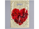 Подарочный пакет "Сердце из роз" - 30 х 40 см. #108761