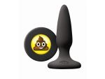 Черная силиконовая пробка Emoji SHT - 8,6 см.  #108776