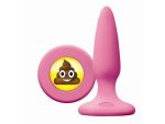 Розовая силиконовая пробка Emoji SHT - 8,6 см.  #108777