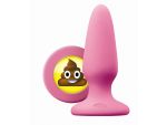 Розовая силиконовая пробка среднего размера Emoji SHT - 10,2 см. #108779
