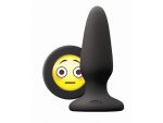 Черная силиконовая пробка среднего размера Emoji OMG - 10,2 см. #108784