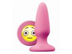 Розовая силиконовая пробка среднего размера Emoji OMG - 10,2 см. #108785