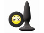 Черная силиконовая пробка Emoji OMG - 8,6 см. #108804