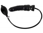 Чёрный надувной фаллоимитатор из латекса Inflatable Latex Dildo - 20 см. #110899