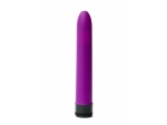 Фиолетовый гладкий вибратор с силиконовым напылением - 17,5 см. #112964