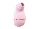 Розовый клиторальный вакуум-волновой массажер Irresistible Kissable #113933