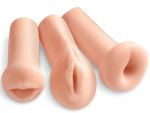 Комплект из 3 мастурбаторов All 3 Holes: вагина, анус, ротик #116623