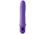 Фиолетовый ребристый вибромассажер Grape Swirl Vibe - 15,8 см. #116625