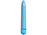 Голубой вибратор Sweet Swirl Vibrator - 21,3 см. #116632