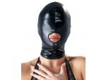 Черная эластичная маска на голову с отверстием для рта #117636