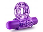 Фиолетовое эрекционное виброкольцо Couples Play Vibrating Cock Ring #119355