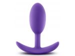 Фиолетовая анальная пробка Wearable Vibra Slim Plug Medium - 10,1 см.  #119366