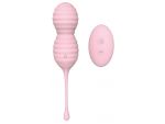 Розовые вагинальные виброшарики BEEHIVE #119370