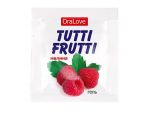 Саше гель-смазки Tutti-frutti с малиновым вкусом - 4 гр. #123347