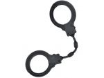 Черные силиконовые наручники A-Toys без ключа #132783