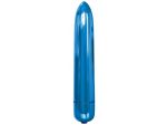 Голубая гладкая вибропуля Rocket Bullet - 8,9 см. #138569
