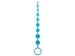 Голубая анальная цепочка-елочка Pleasure Beads - 30 см. #141229