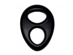 Черное эрекционное кольцо на пенис RINGS LIQUID SILICONE #147358