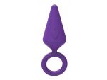 Фиолетовая анальная пробка CANDY PLUG L - 13,2 см. #152148