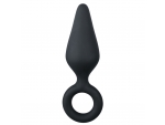 Черная анальная пробка Pointy Plug - 15,5 см. #154565