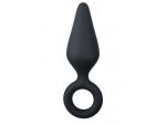 Черная малая анальная пробка Pointy Plug - 8,5 см. #154566
