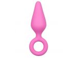 Розовая анальная пробка Pointy Plug - 15,5 см. #154567